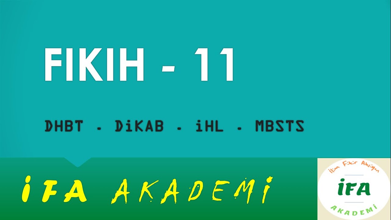 11) Müdrik, Mesbuk, Lâhik, İstihlaf ..vs (Namazda Cemaat durumu)  ▸ Dikab, Dhbt - 2024