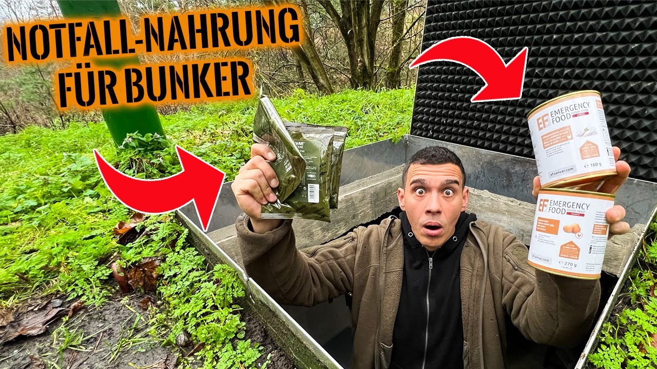 EMERGENCY-FOOD für meinen Bunker! Der große Praxistest | Survival Mattin