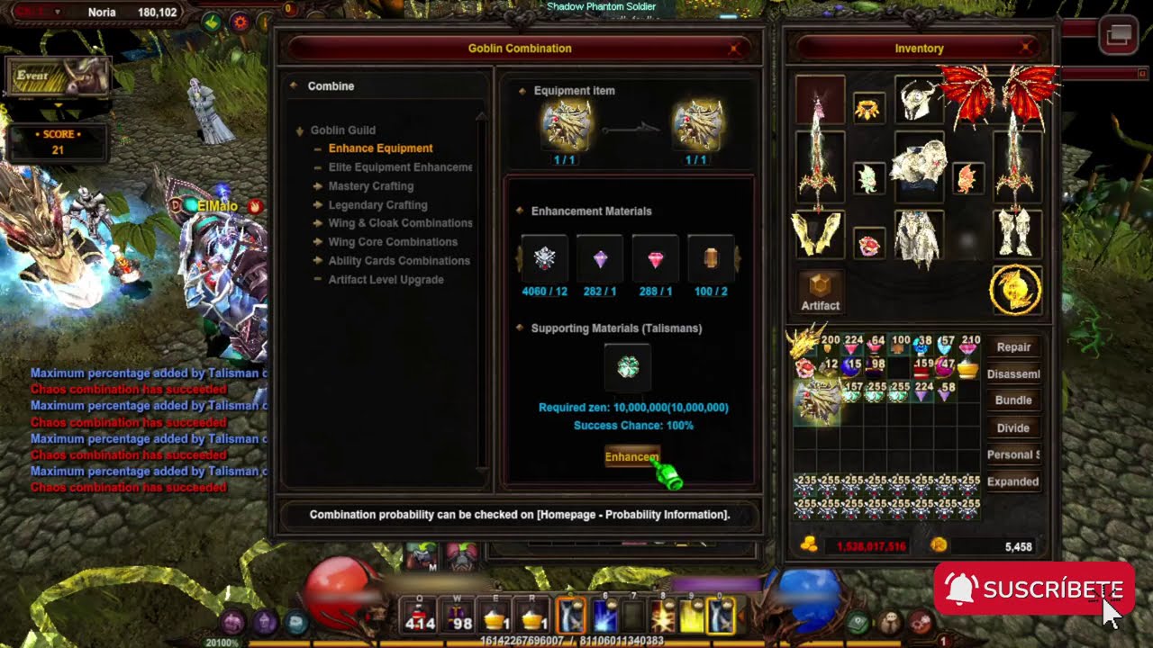 Upgrading TEMPLE ELF SHIELD +15 (5 stage) Free to Play🤪  - Mu Online Season 20 Part 1 - 3 ⚔️