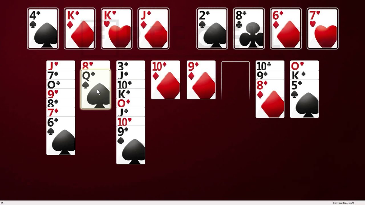 Solution to freecell game #65 in HD