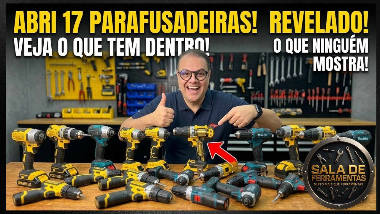ABRIMOS 17 MAQUINAS PARA VOCÊ VER O QUE TEM DENTRO, VEJA A SURPRESA QUE ACHAMOS #dewalt #stanley