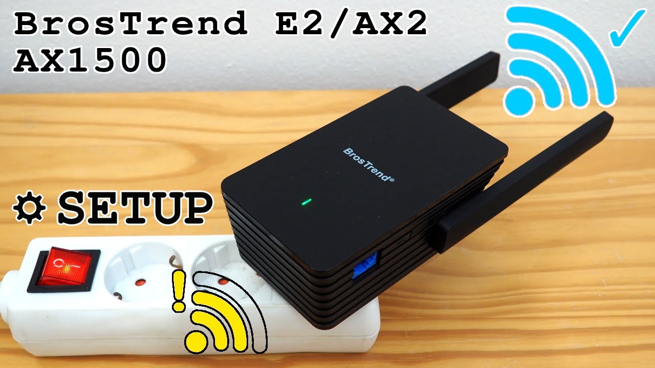 BrosTrend AX1500 Wi-Fi 6 extender dual band • Unboxing, installation, configuration and test