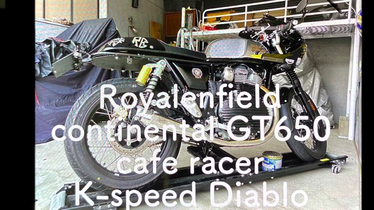 Royalenfield continental GT650caferacer full exhaust.