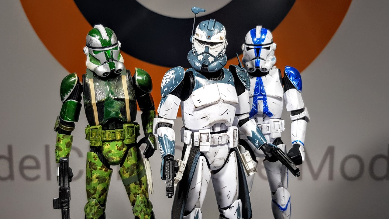 Building Clone Commander Wolffe - a custom Star Wars Bandai figure kit