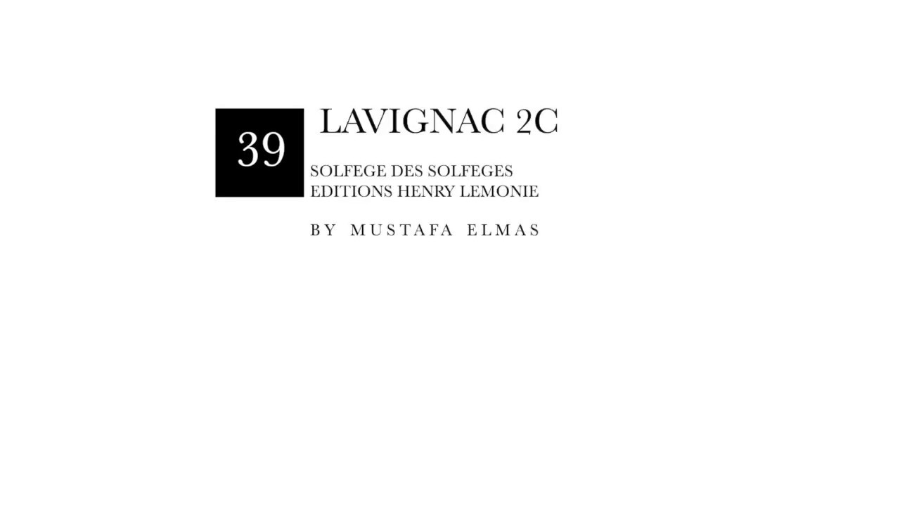 Lavignac 2C no 39 (Solfege des Solfeges)