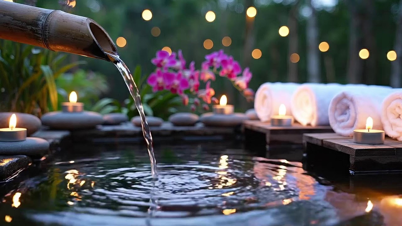 Healing Piano with Gentle Water Sounds 🌿 Relieves Stress, Calm Anxiety & Depression, Deep Sleep