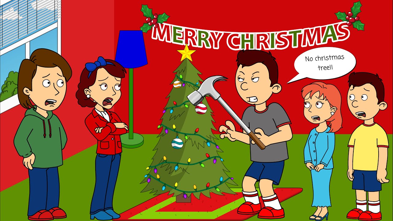 Classic Caillou Destroys The Christmas Tree/Grounded