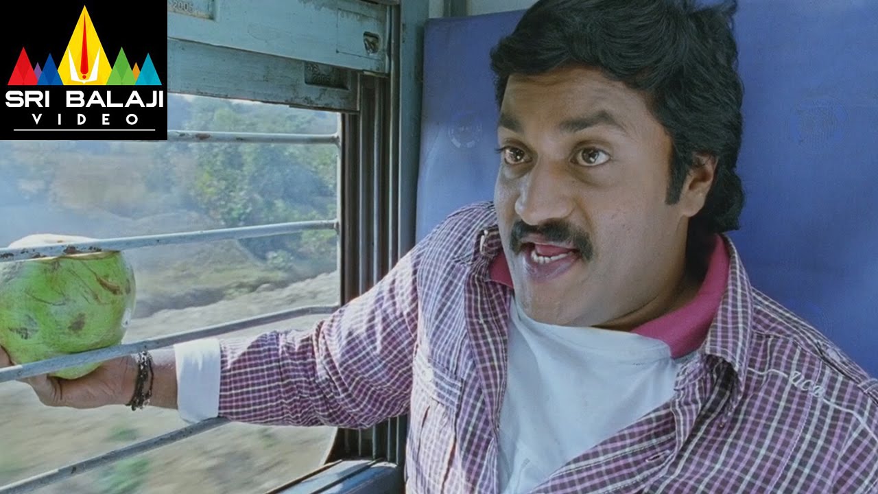 Maryada Ramanna Movie Sunil and Saloni Comedy in Train | Sunil, Saloni | Sri Balaji Video