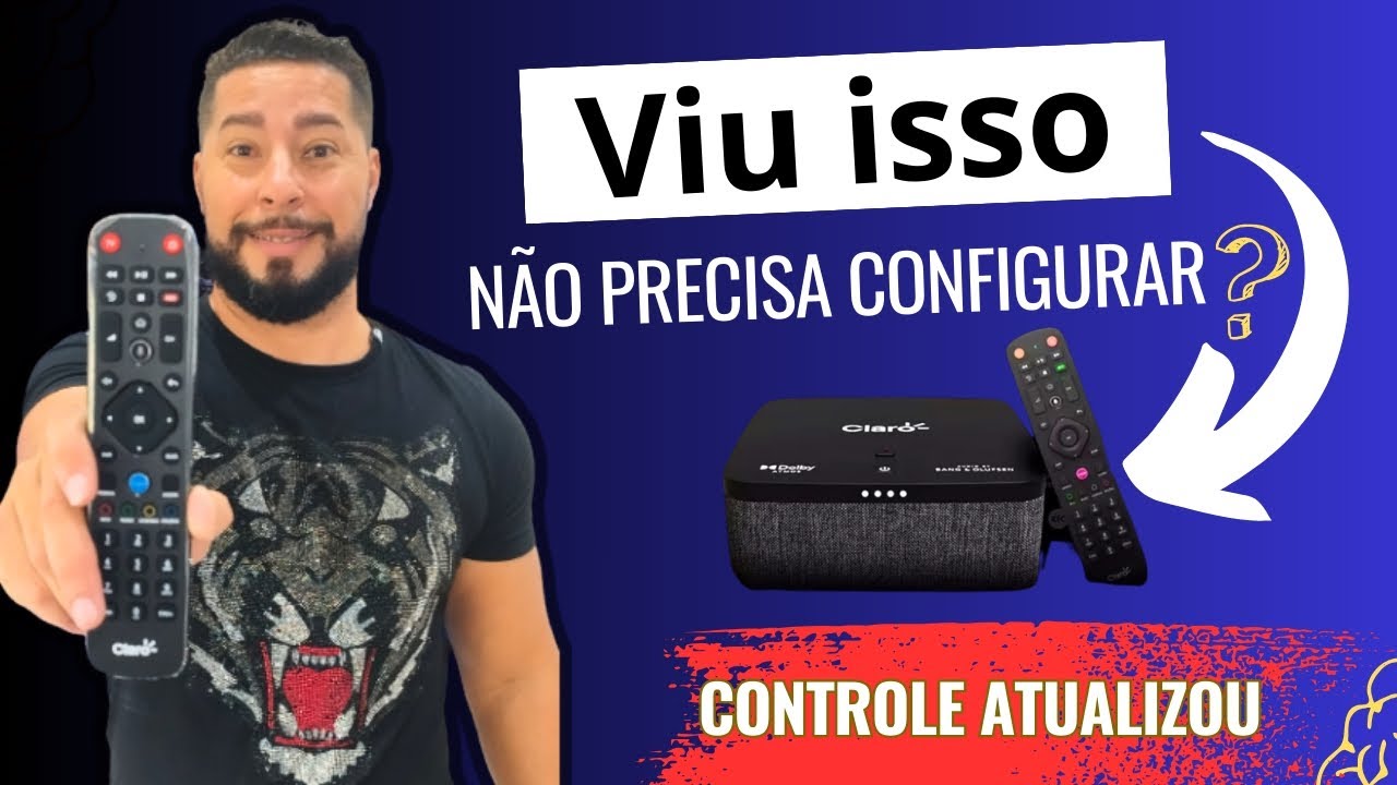 configurar CONTROLE da CLAROTV+ na TELEVISÃO