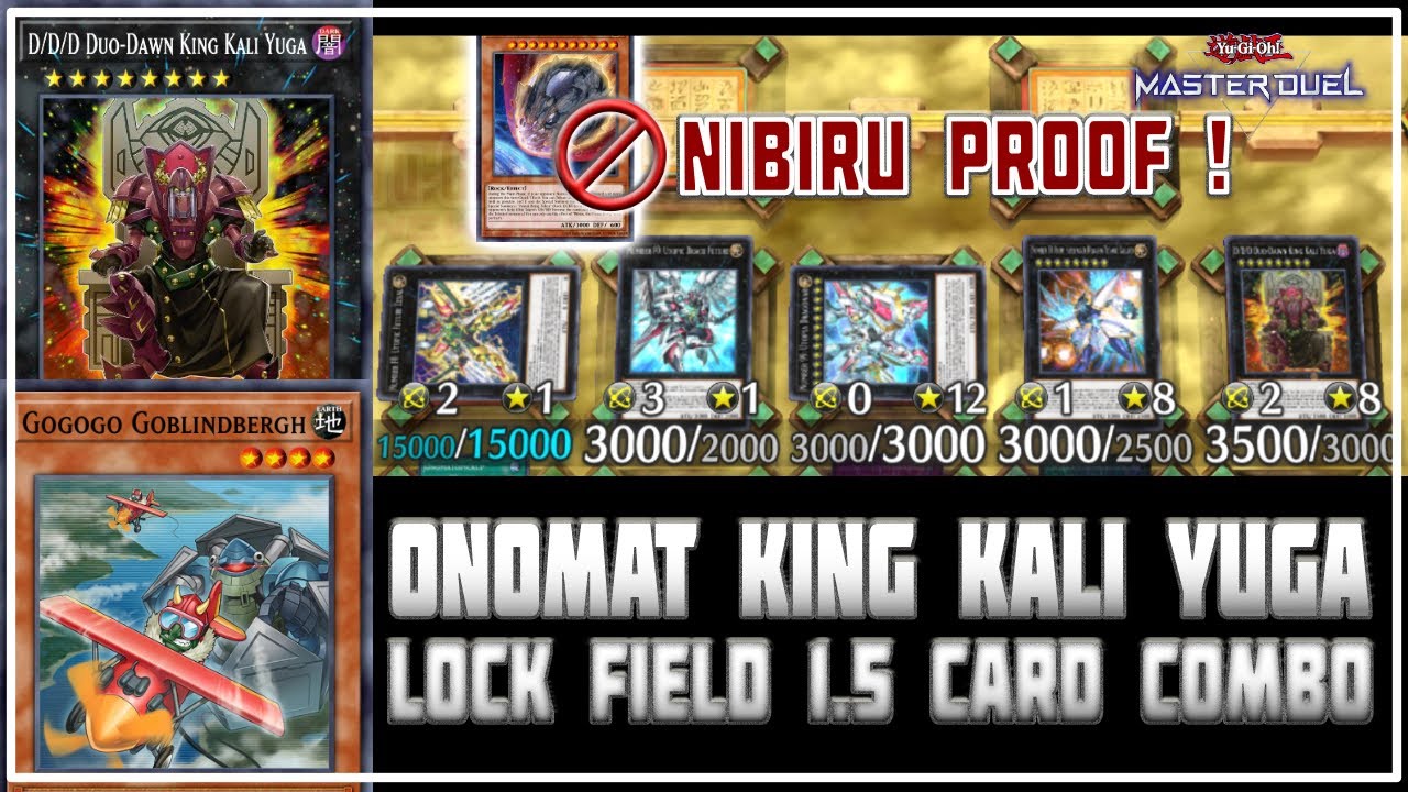Toxic UTOPIA ONOMAT Lock Field 1.5 Card Combo KING KALI YUGA + NIBIRU Proof | Yu-Gi-Oh! Master Duel