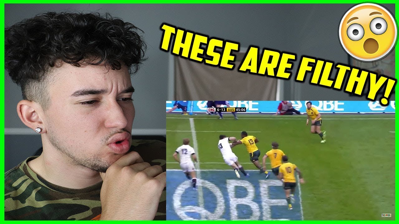 AMERICAN FIRST REACTION TO RUGBY | BEST STEPS, HITS, TRIES, FENDS (2019)