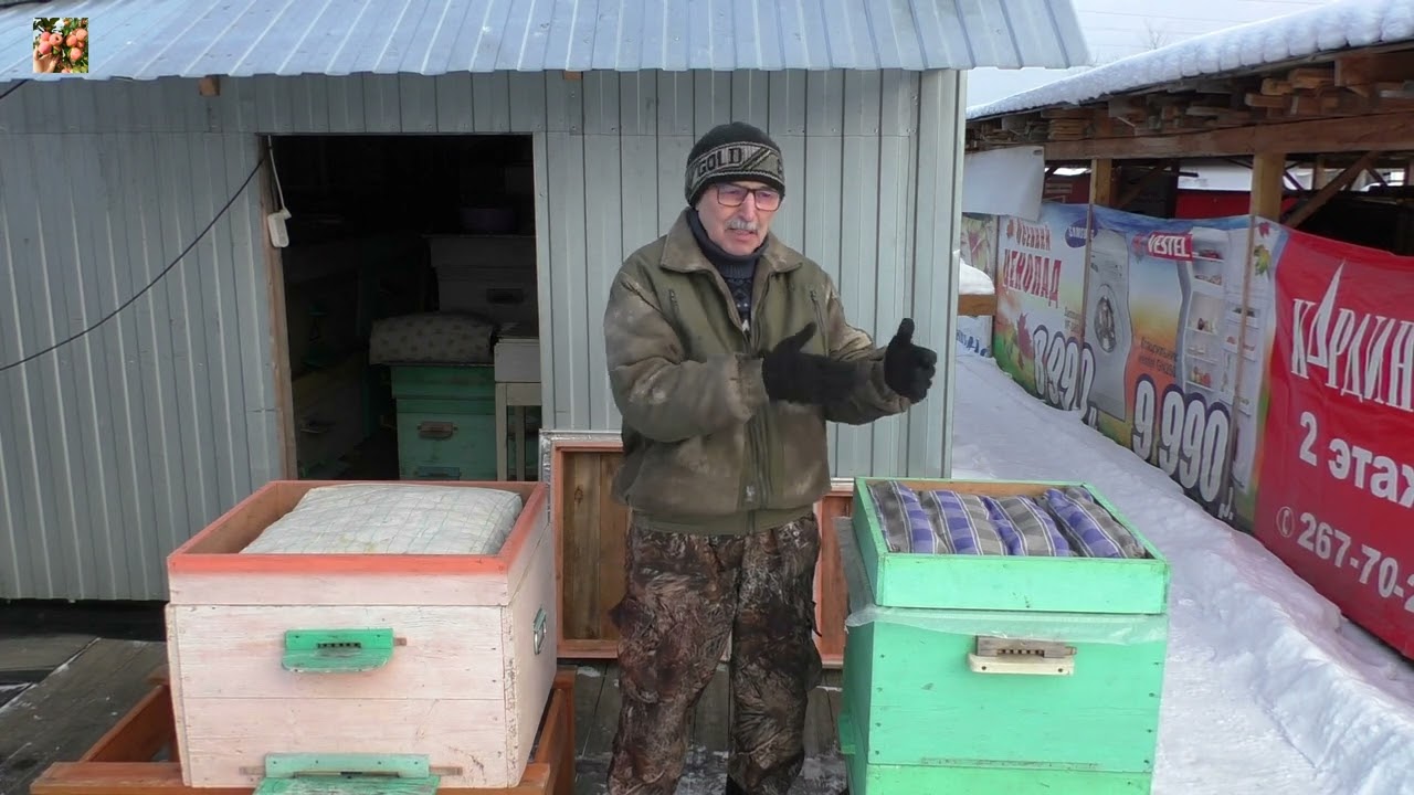 А есть ли разница?!  Зимовка в деревянном и ППС ульях.