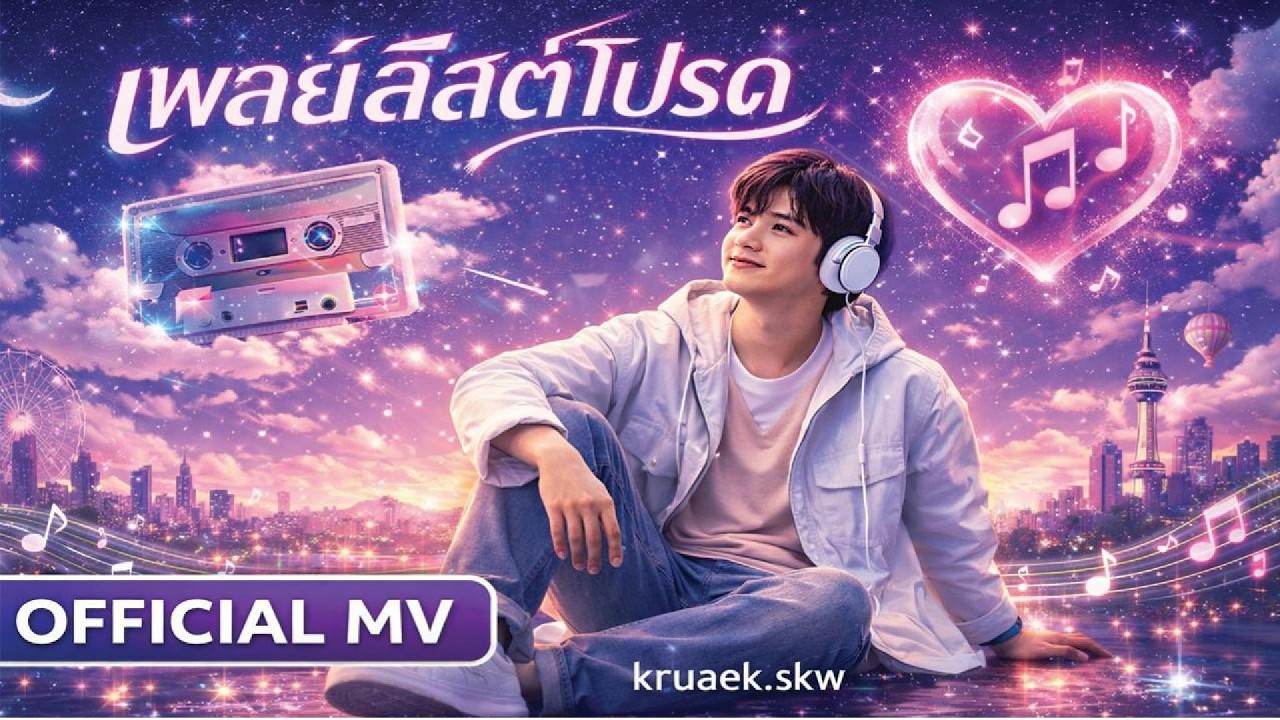 เพลย์ลิสต์โปรด - kruaek.skw [ OFFICIAL MV] #เพลย์ลิสต์โปรด #sakchai #kruaek #เพลงเอไอ #เพลงฮิต