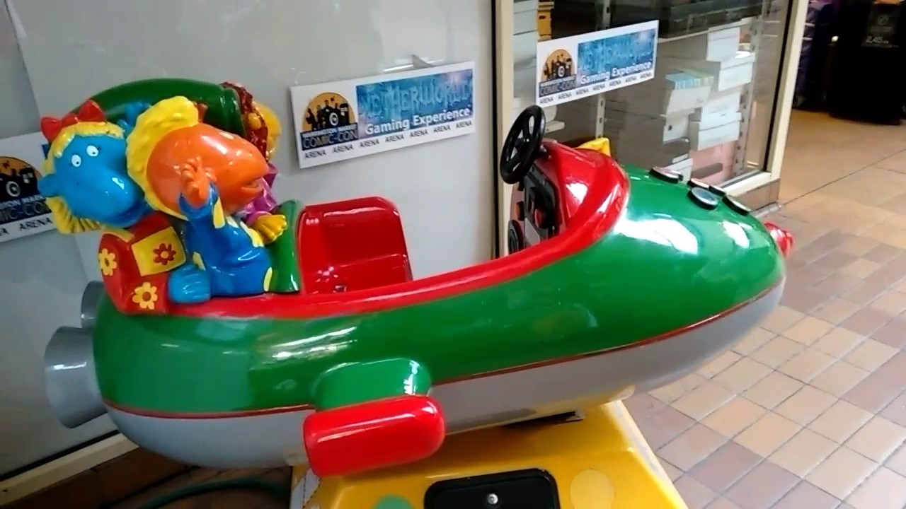 Amutec Tweenies Rocket Kiddie Coin Ride. Refurbished by Jolly Roger.