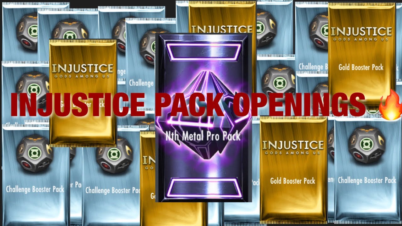 INJUSTICE MOBILE PACK OPENINGS - 25 CHALLENGE PACKS, 5 GOLD, NTH METAL PACK