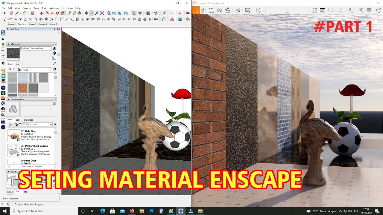 SETING MATERIAL ENSCAPE ( PART 1 )