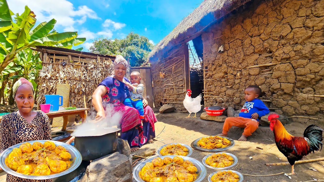 African village life #cooking village food for Breakfast | The Rich Culture Of An African Village