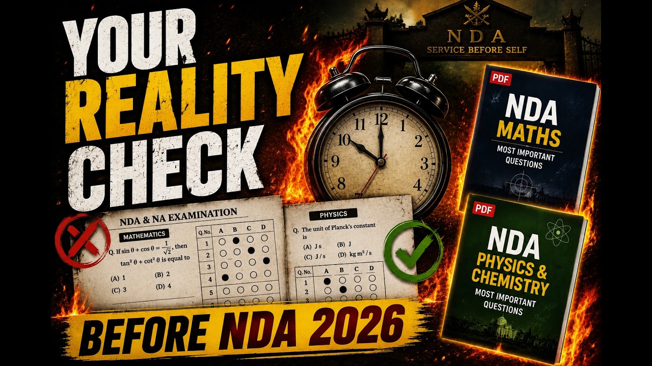 Your REALITY CHECK Before NDA 2026 🇮🇳 | Can You Solve These Questions? | Last 55 Days Strategy