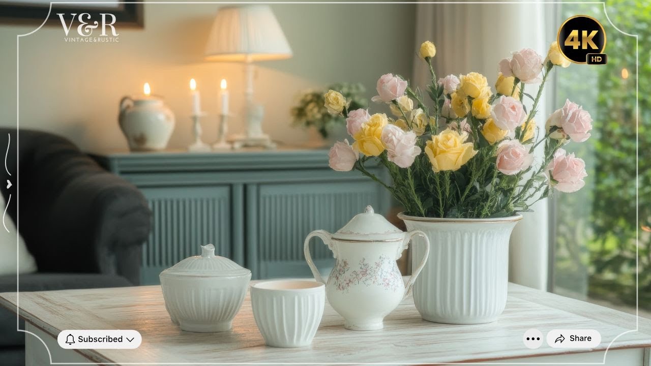 Vintage & Antique Home Decor on a Budget | Cozy Grandmacore Shabby Chic Cottage Style Tips
