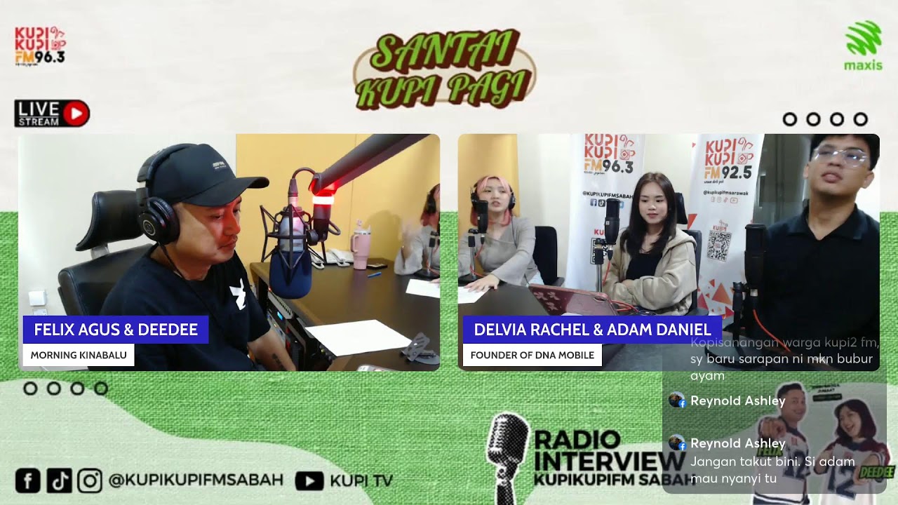 SANTAI KUPI PAGI BERSAMA FELIX AGUS DAN DEEDEE YANG DIBAWAKAN OLEH MAXIS