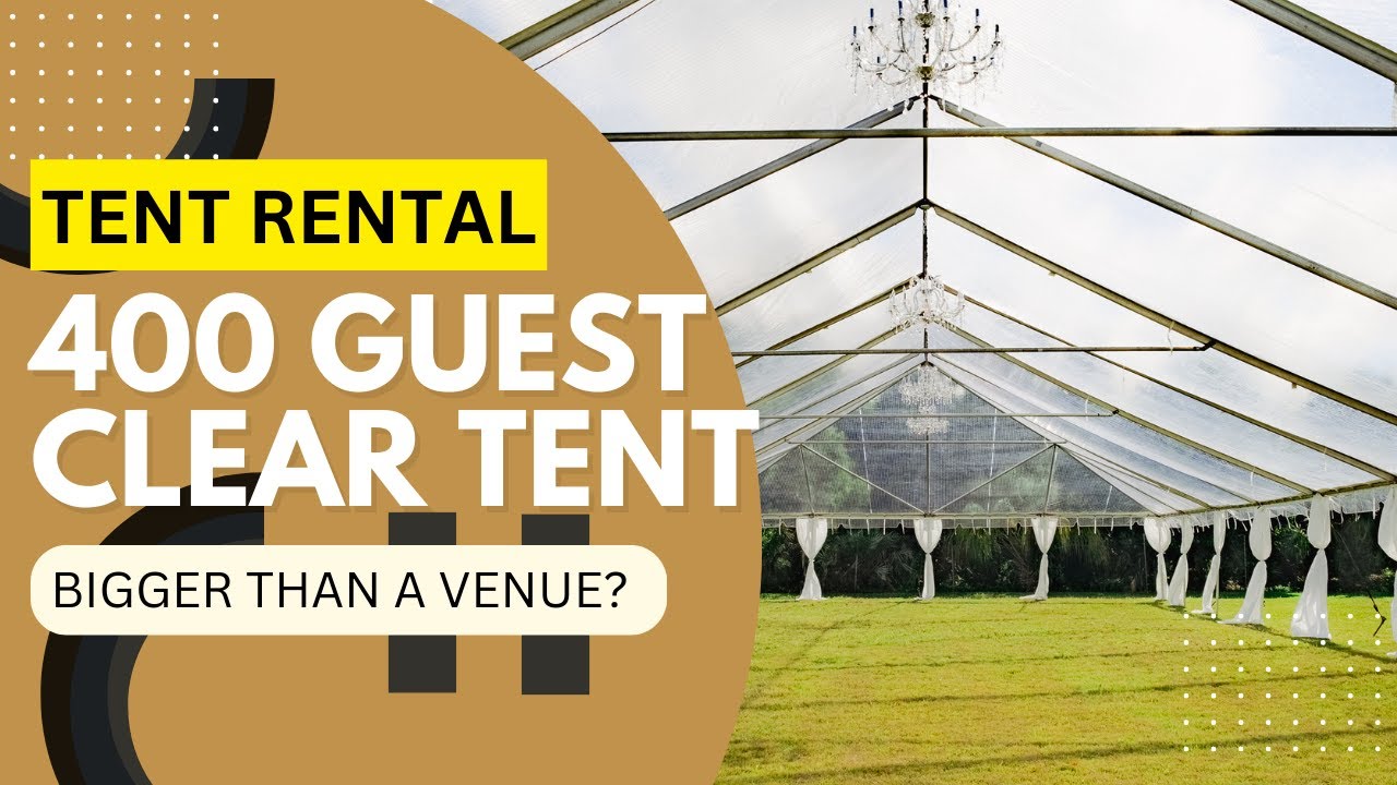 Setting Up Our LARGEST Clear Wedding Tent 40 x 100 Tent | Golden Moments & Event Rentals