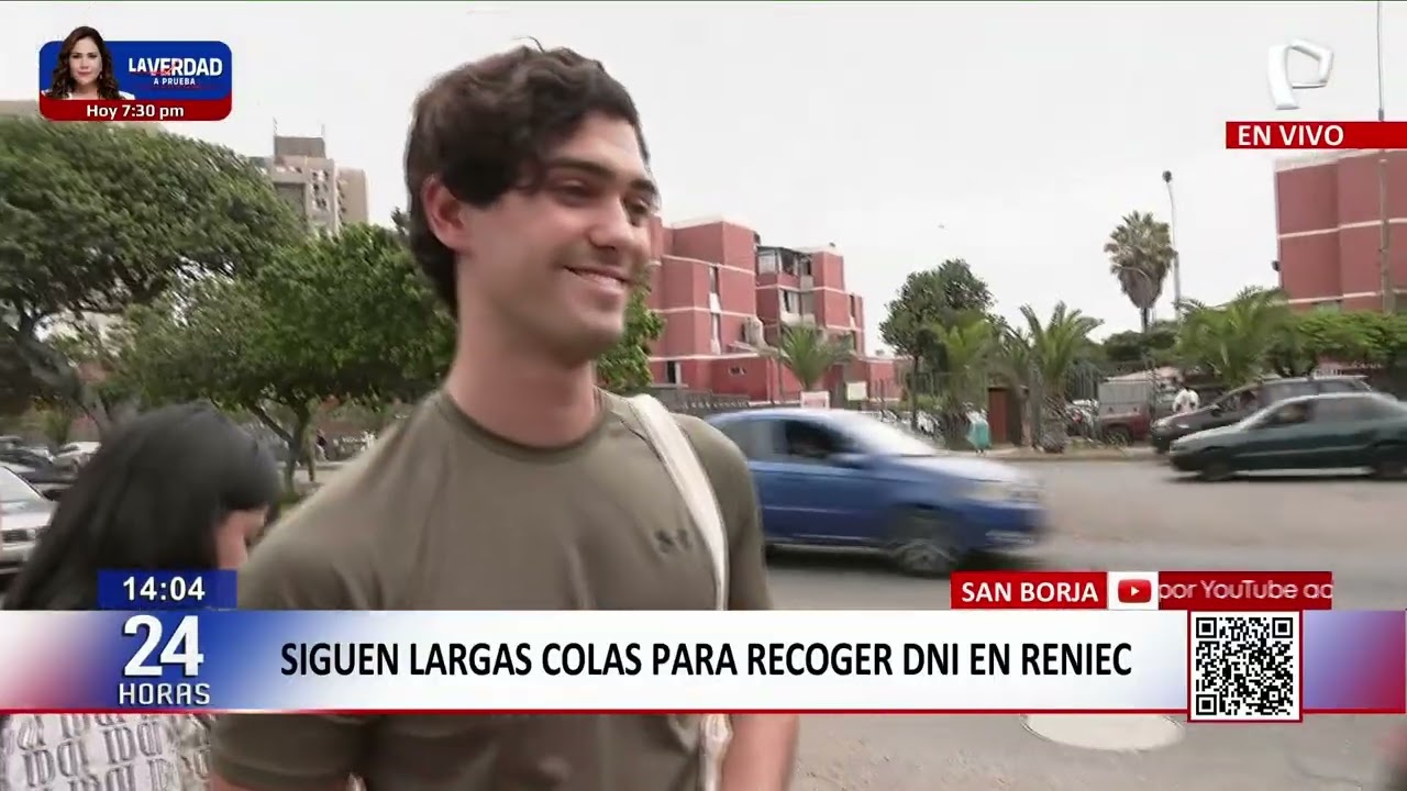 24 Horas VIVO: Largas colas para recoger DNI en Reniec en San Borja