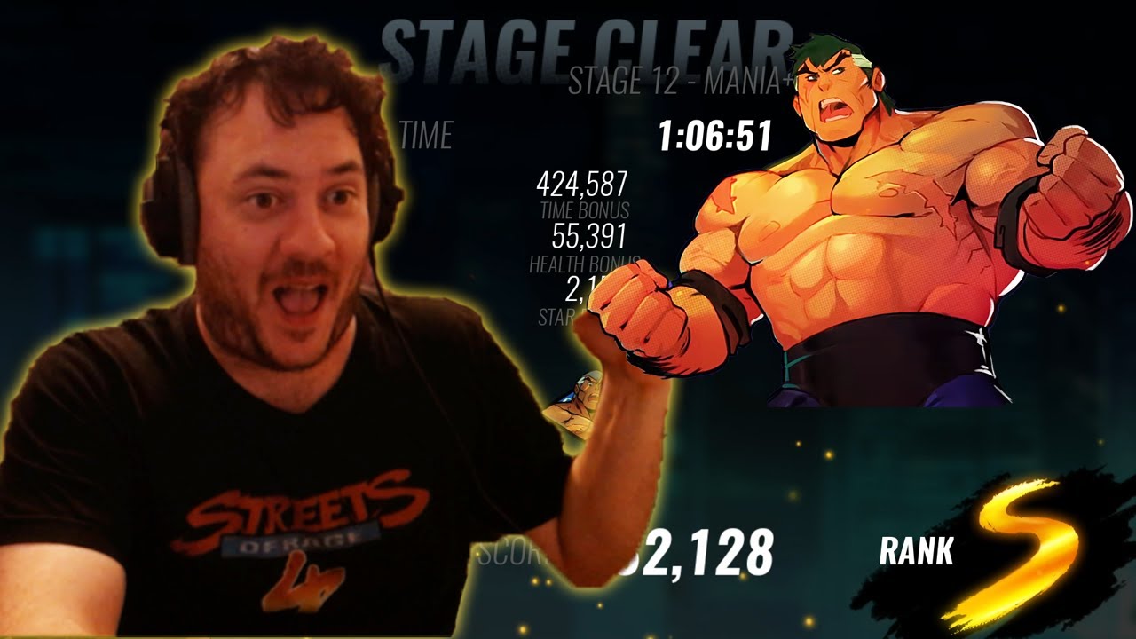 Streets of Rage 4 DLC MAX MANIA+ S RANK COMPLETED!