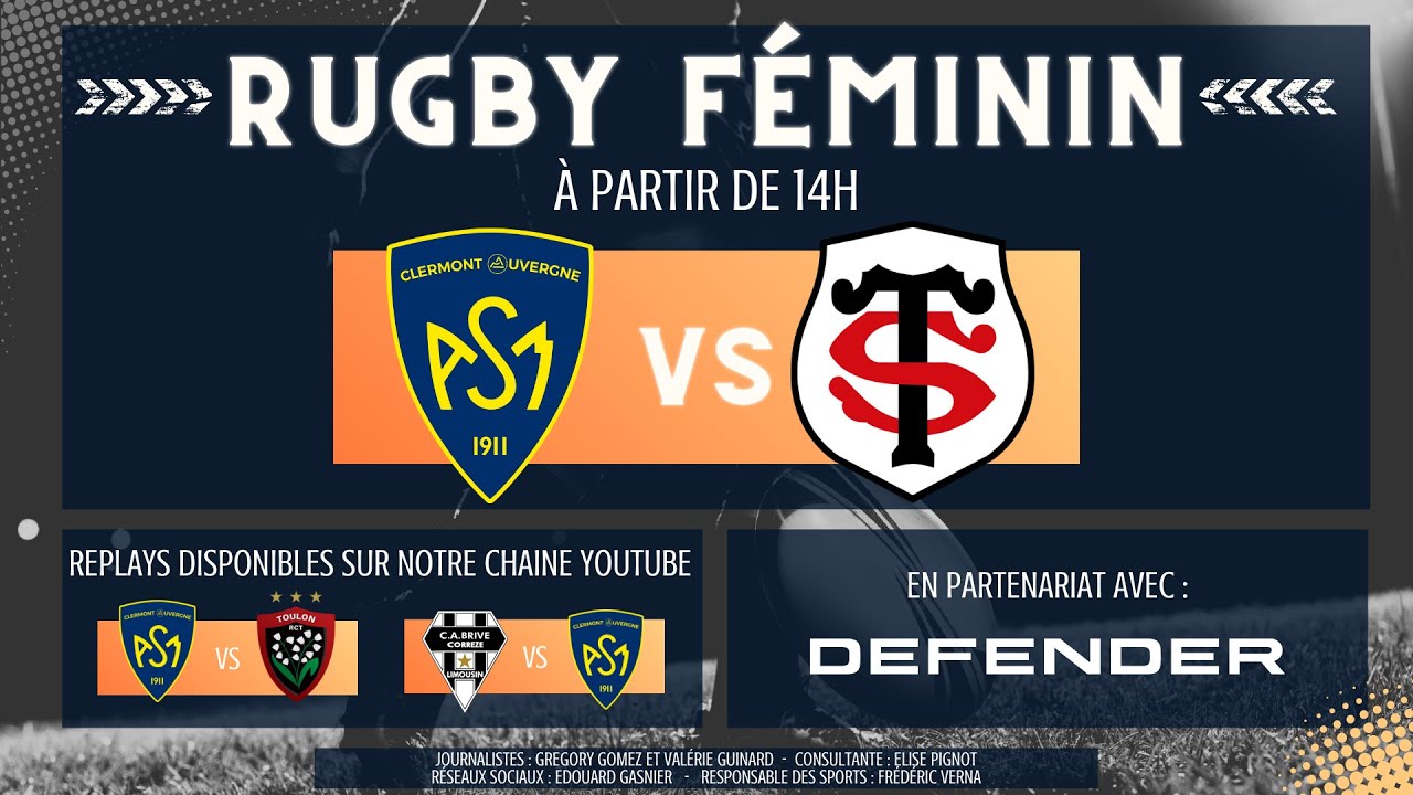 ASM Rugby -Stade Toulousain - Championnat élite femmes - 9e journée