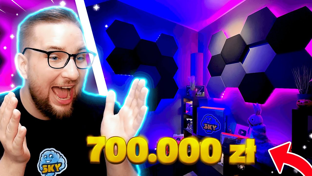 STWORZYŁEM NAJLEPSZE STANOWISKO GAMINGOWE DIY! House Tour za 700K