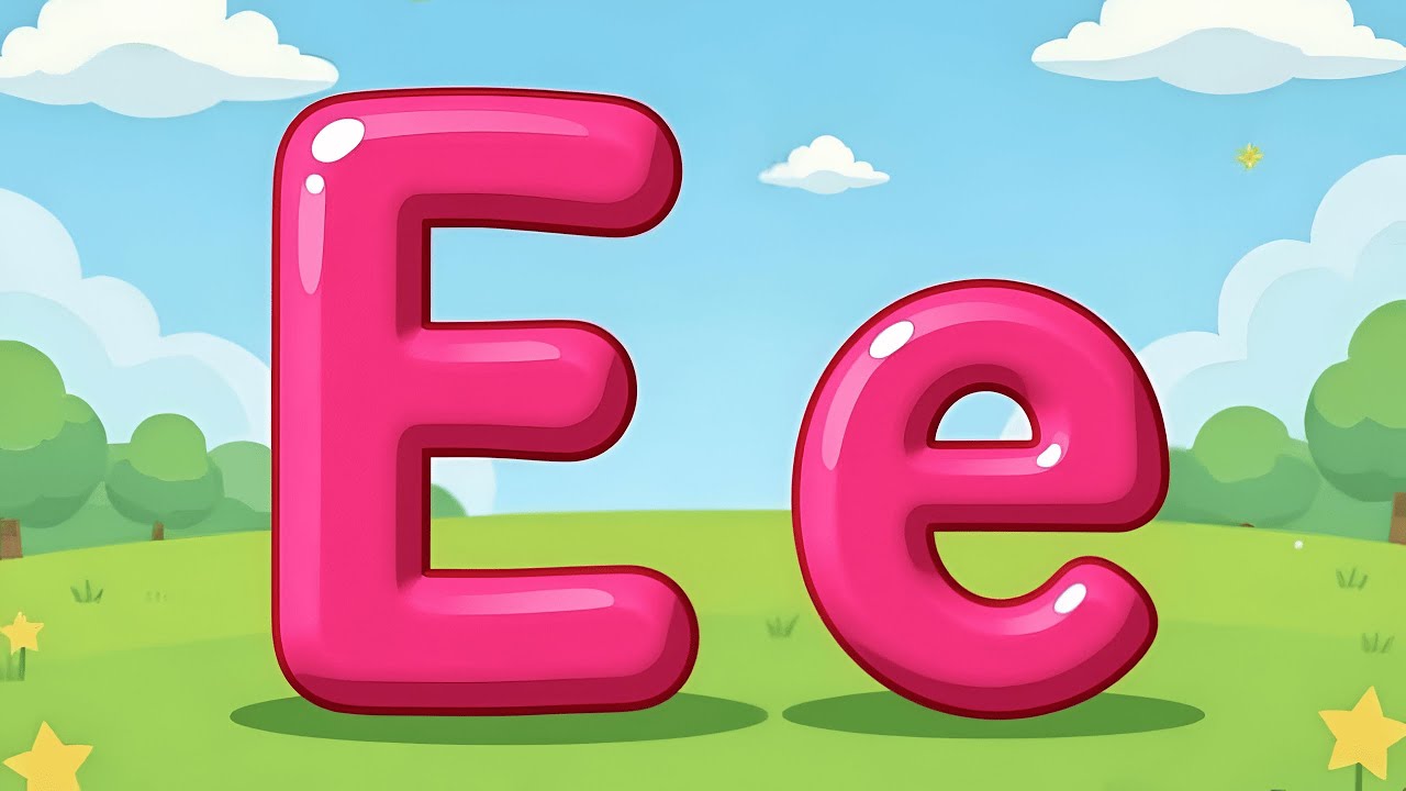 شرح حرف E | الحلقة 5 | سلسلة تعلم الحروف الإنجليزية للأطفال | المستوي الأول