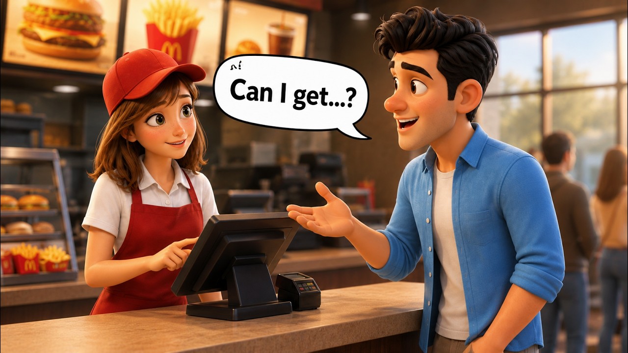 How to Order Fast Food in English | Slow English for ESL Learners