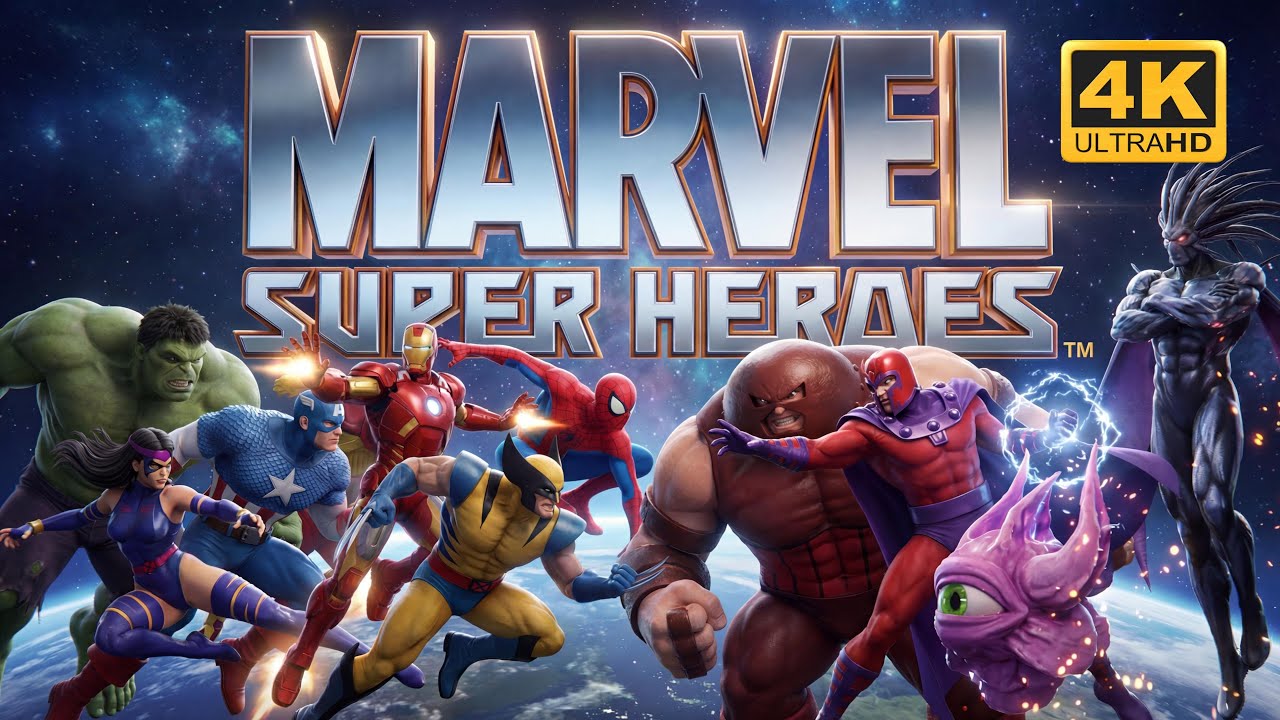 [4K] Marvel Super Heroes - All Characters and Stages AI Reimagined.