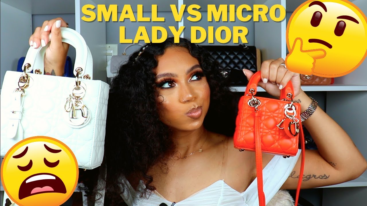 MICRO VS SMALL ABC LADY DIOR REVIEW/COMPARISON | KATIE DANGER