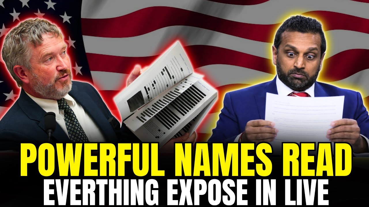 Kash Patel PANICS as Massie Reads the Epstein Files LIVE