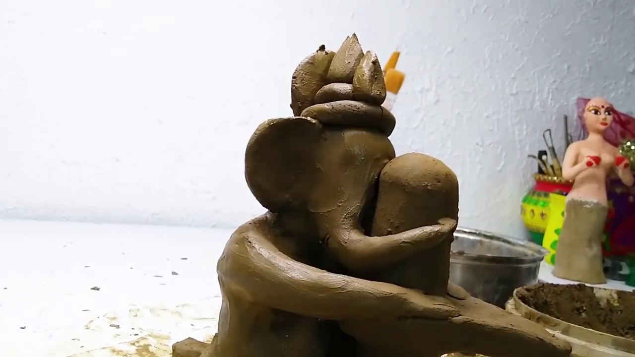 How To Make Eco Friendly Ganesh. Part 1.| clay art