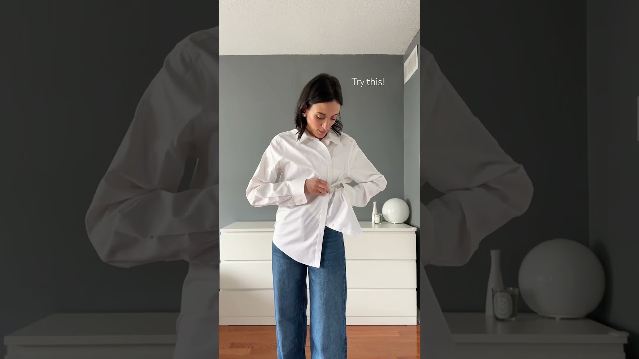 Shirt hack! Would you try this? #fashionhacks #stylingtips