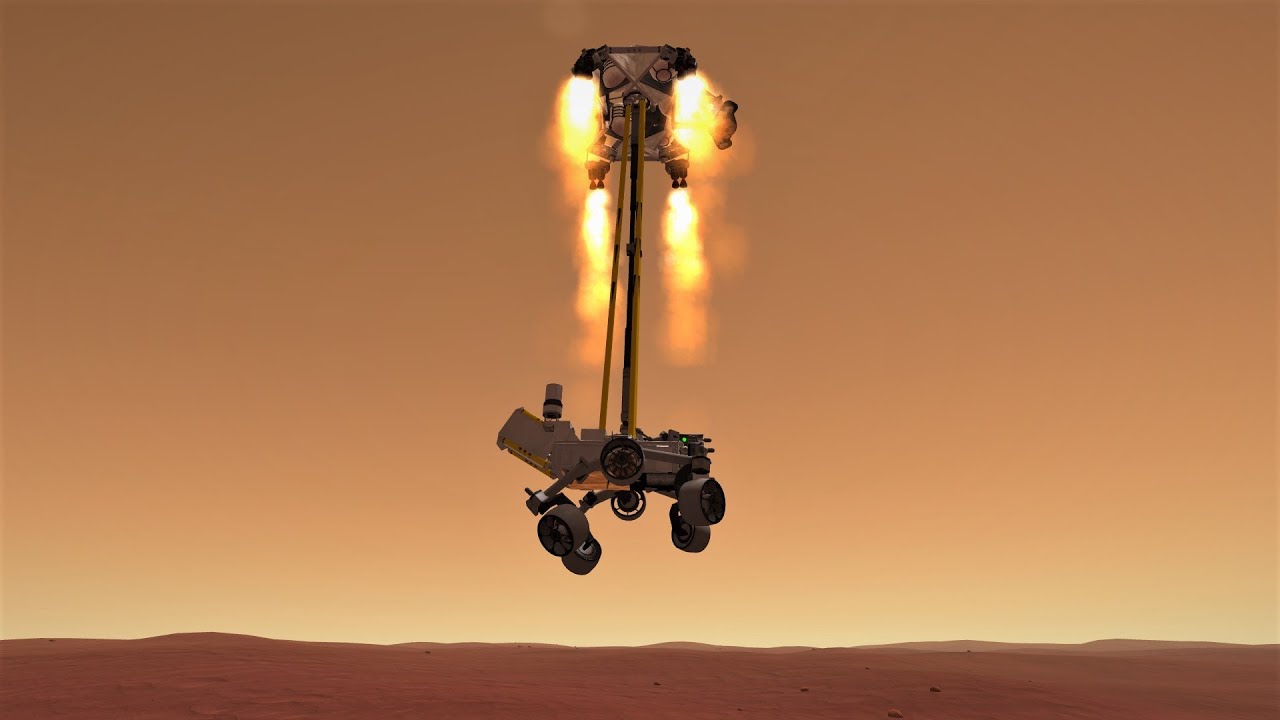 NASA's Perseverance Rover Mission Staging in Kerbal Space Program YouTube #Shorts