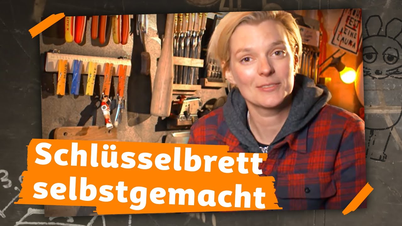 Ein DIY-Schlüsselbrett aus Lineal und Wäscheklammern | Lauras Machgeschichten | DieMaus | WDR