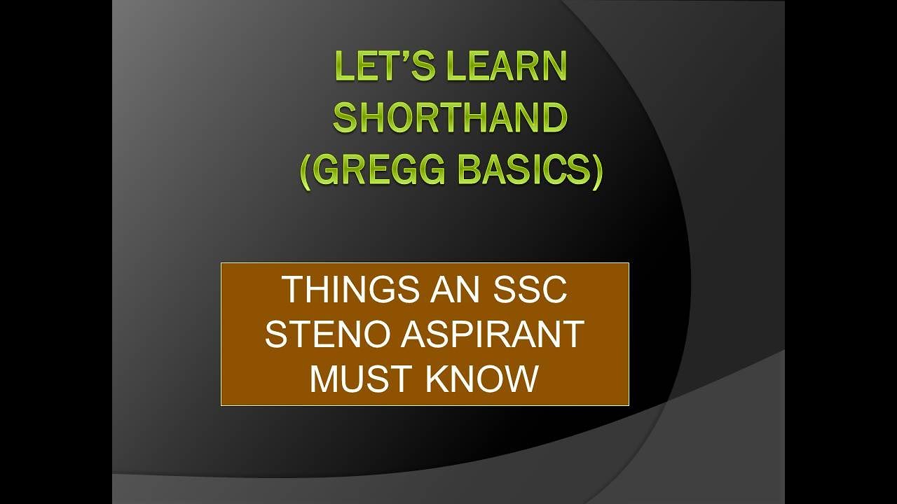 Gregg Stenography: Basics (Everything you need to know before learning shorthand)