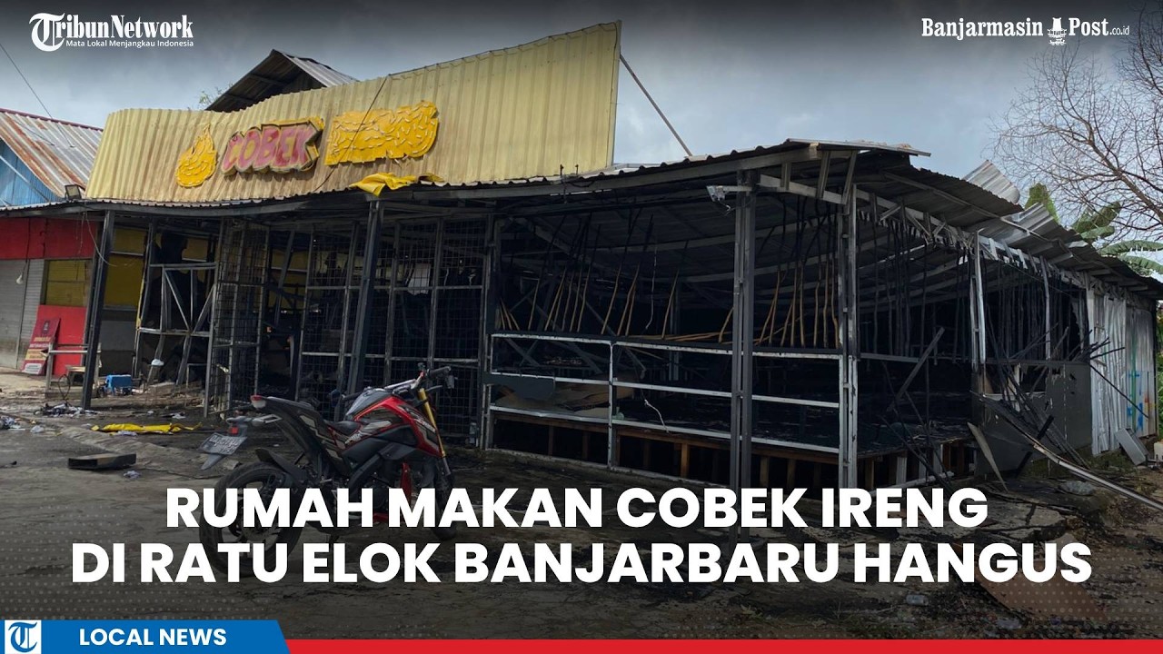Kebakaran Warung Makan Cobek Ireng di Ratu Elok Banjarbaru, Api Diduga dari Bagian Dapur
