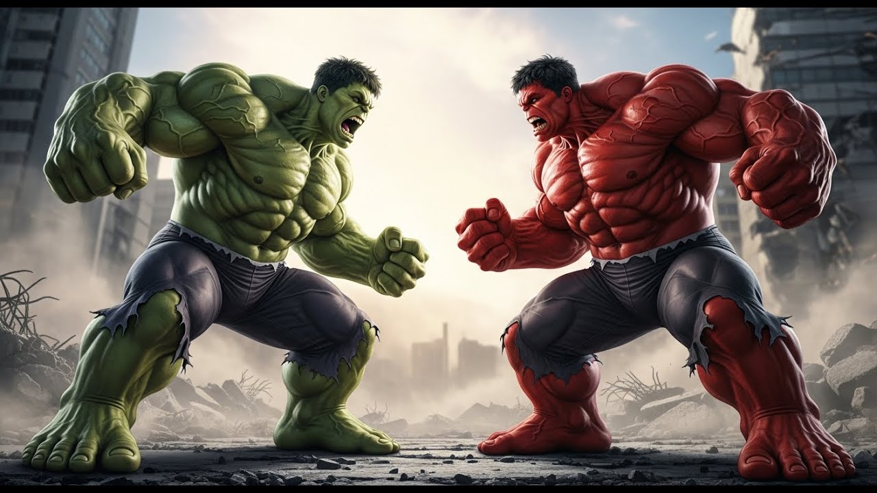 Green Hulk vs Red Hulk: The ULTIMATE Showdown You Won't Believe!
