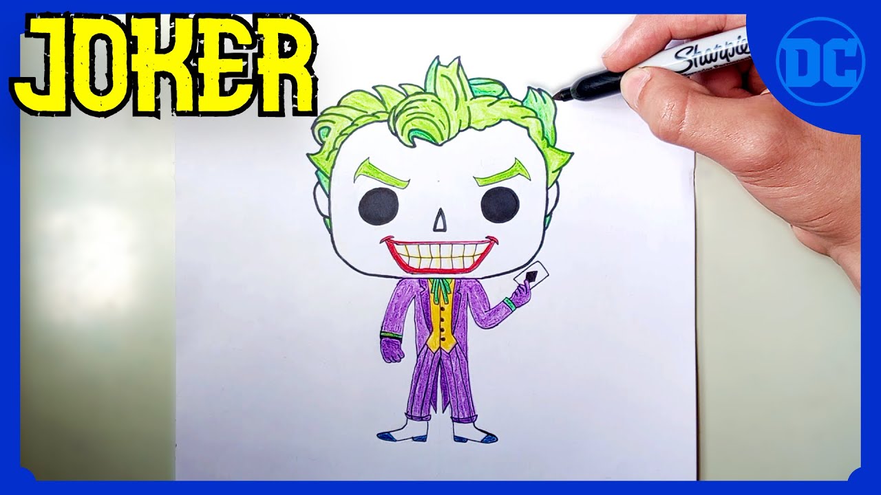 Como DIBUJAR a JOKER FUNKO POP | DC Comics