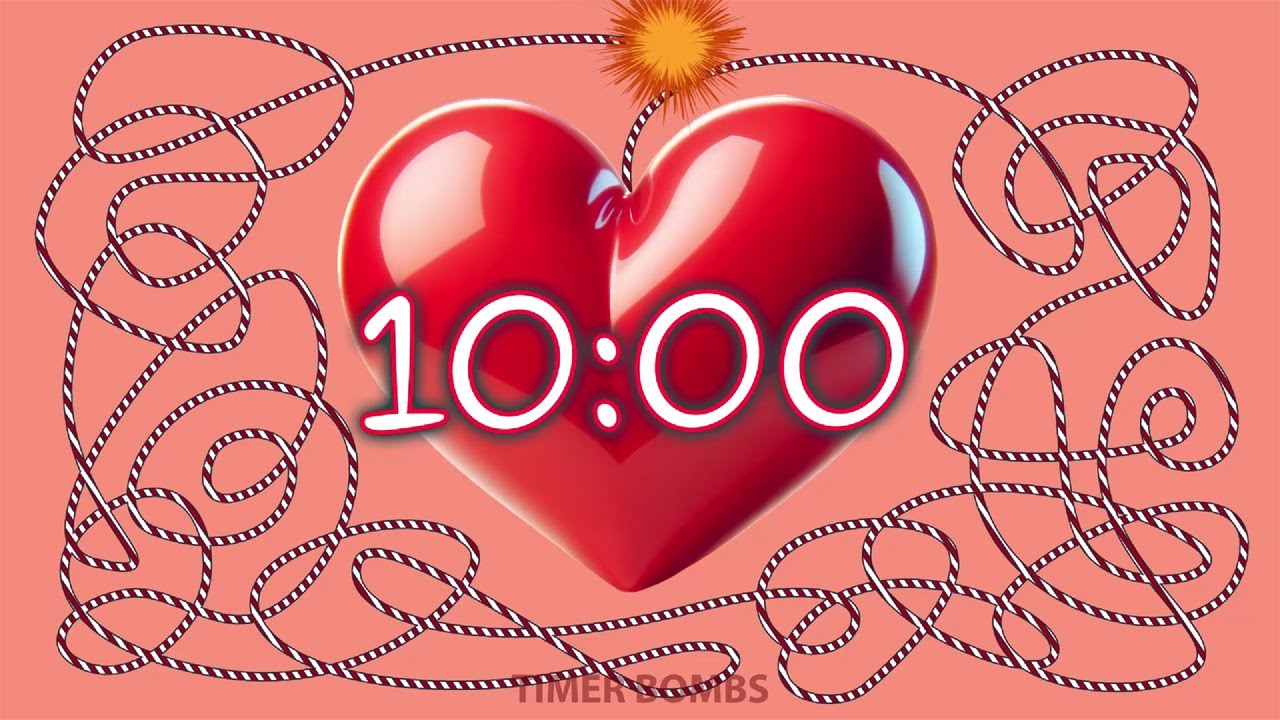 10 Minute Valentine's Heart ❤️ Timer Bomb 💣 | Happy Valentine