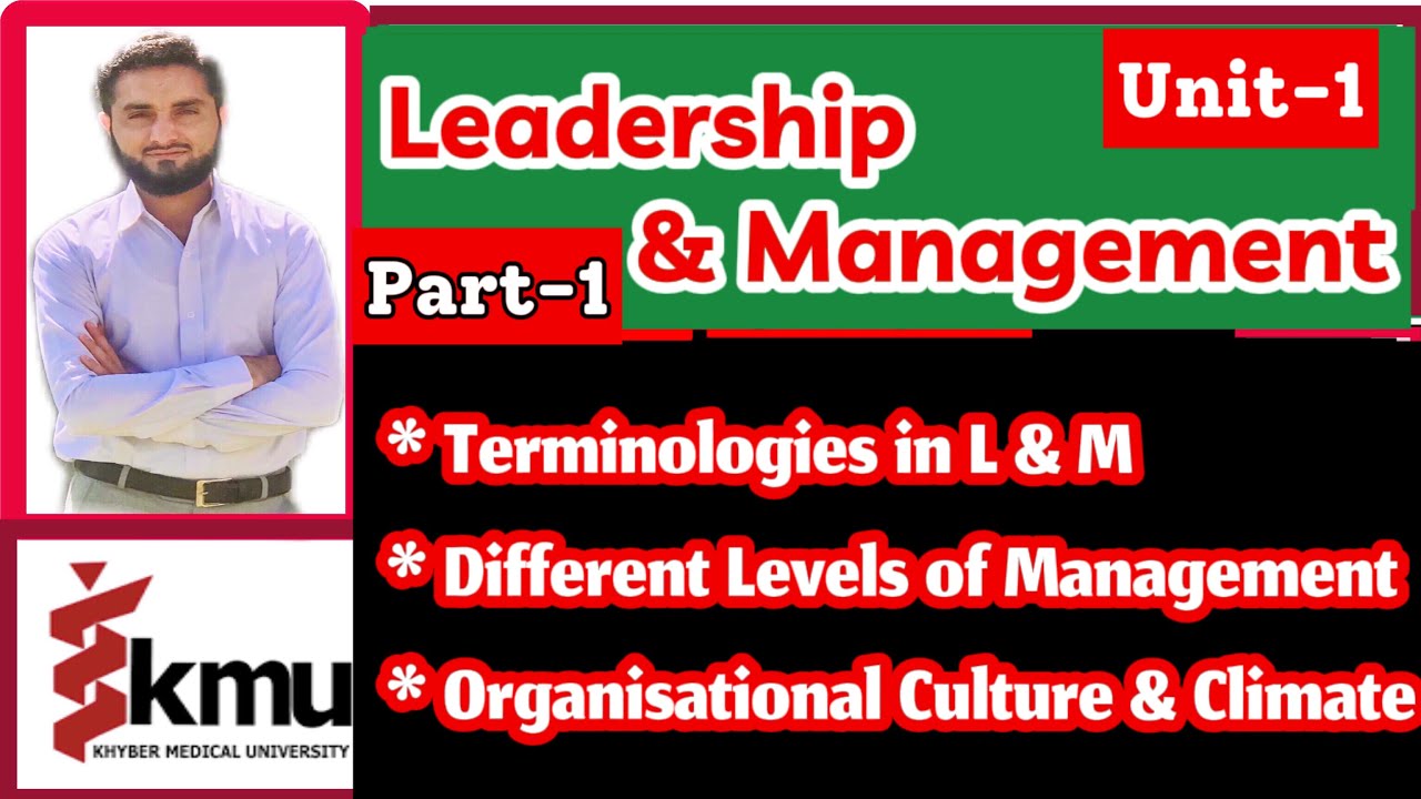 Leadership & Managment {Unit-1 part-1}(Terminologies, Culture, Climate) {BSN/Post-RN}