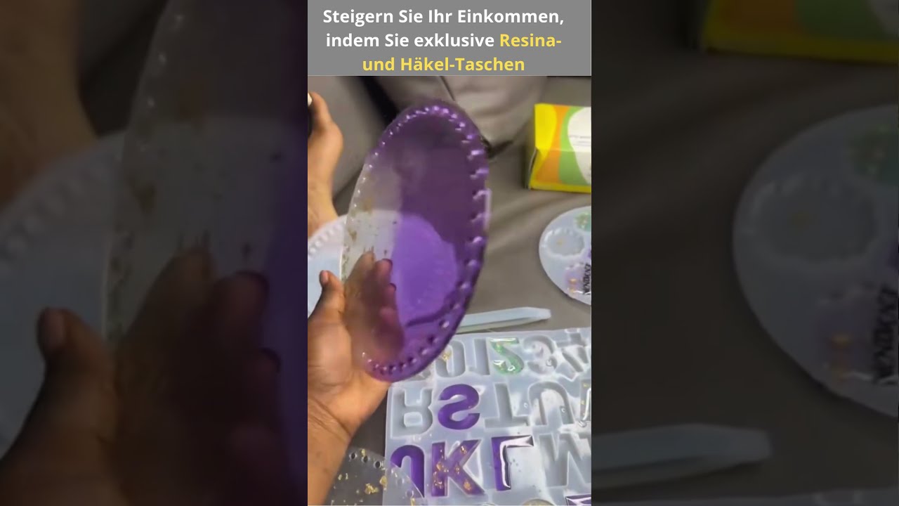 🧵 H&auml;kel Taschen | Resin Schmuck | Kreativ Sein 🎨 #H&auml;keln #ResinKunst #DIYDeutschland