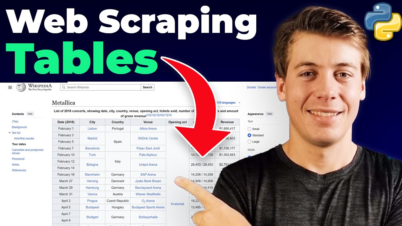 How to Scrape Tables from Wikipedia and Other Websites in Python Beautiful Soup