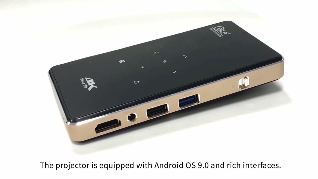 Smartldea Mini 3D 4K DLP Projector Android9 5G WIFI Mobile Pocket Beamer video game proyector