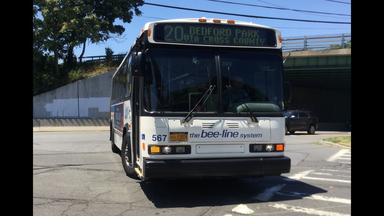 Bee-Line Bus: On Board Neoplan AN460 [#514] Route 20 Bus From White Plains to Cross County