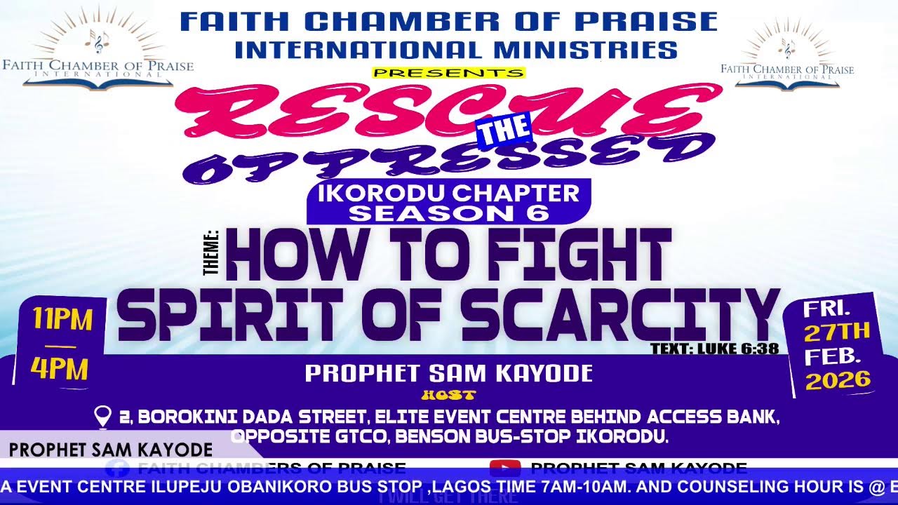 PROPHETIC DIVINE MORNING  DEW SERVICES  WITH  PROPHET SAM KAYODE