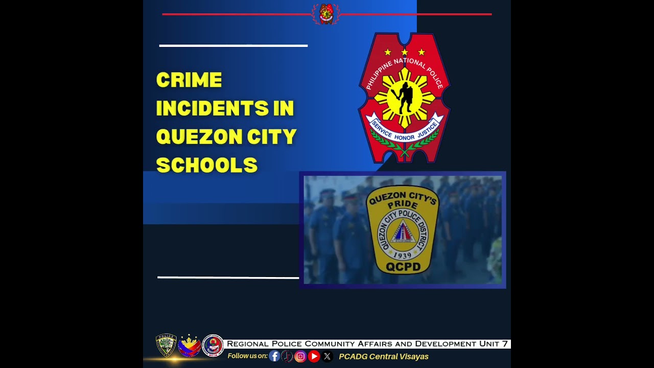 Crime incidents in Quezon City schools declined in 2024 &mdash; QCPD